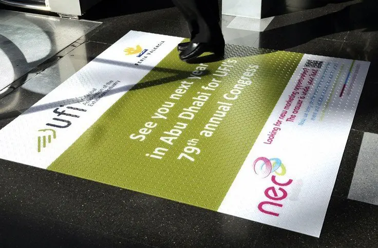 A photo of Printed Permanent Floor Graphics​