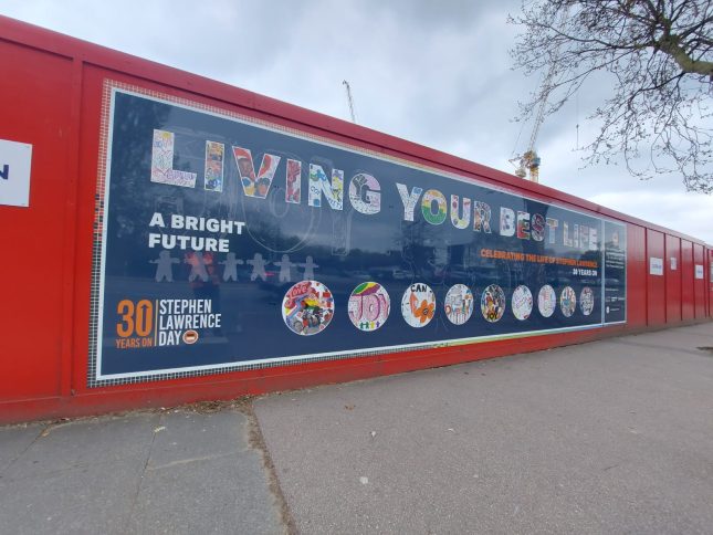 what is hoarding? - hoarding is ACM panel with bespoke printed graphics.